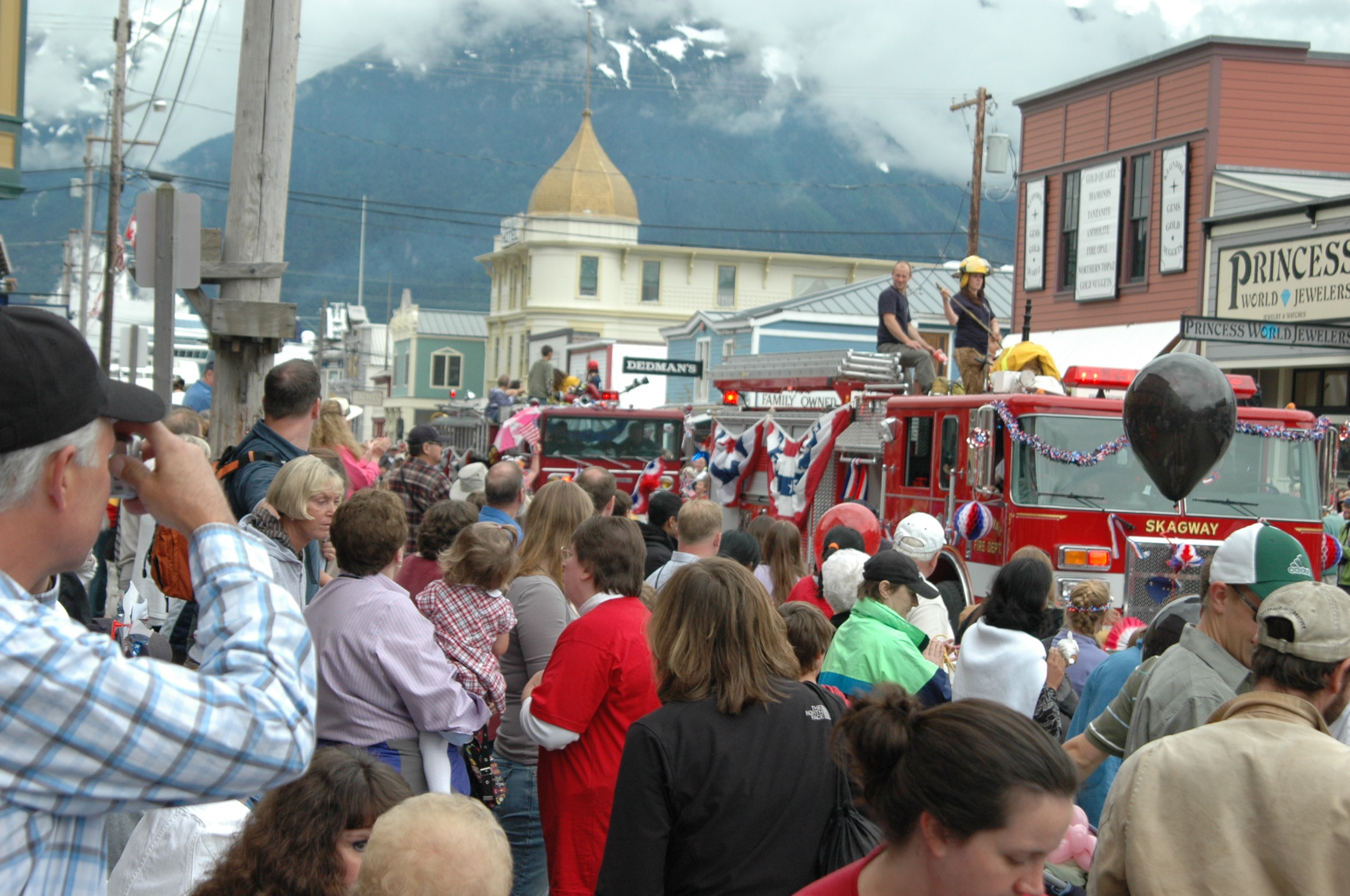 Golden North Hotel Skagway Alaska in background