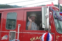 Fire Department Float Skagway Alaska