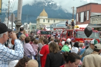 Golden North Hotel Skagway Alaska in background
