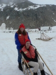 Dog sled in Skagway  Alaska