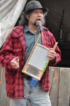 washboard playing in Skagway Alaska
