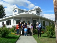 Hikers at Mile Zero B&B