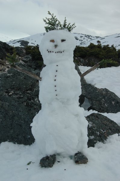 Building a snow man in JUNE