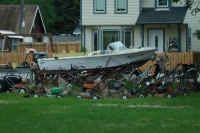 Lawn mower cemetery in Skagway Alaska