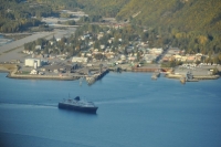 Air view of Skagway Alaska
