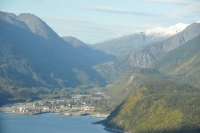Air view of Skagway Alaska