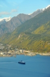 Air view of Skagway Alaska